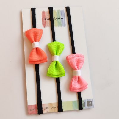Baby's first bands (neon shades)
