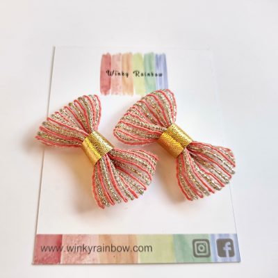 Translucent clips(dark pink)